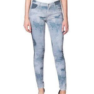 J Brand | Blue Pileus Abstract Skinny Jeans